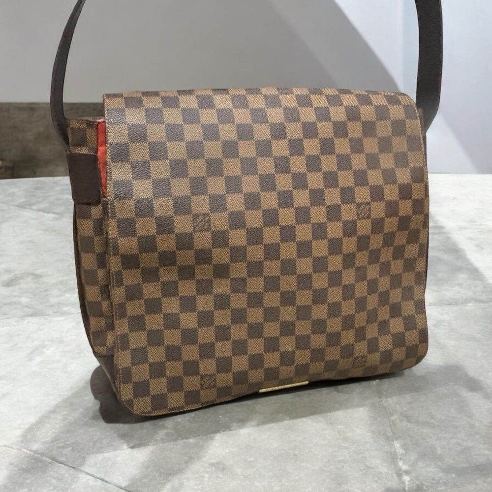 2002’ Vintage Louis Vuitton Naviglio Handbag Damier Ebene/Red